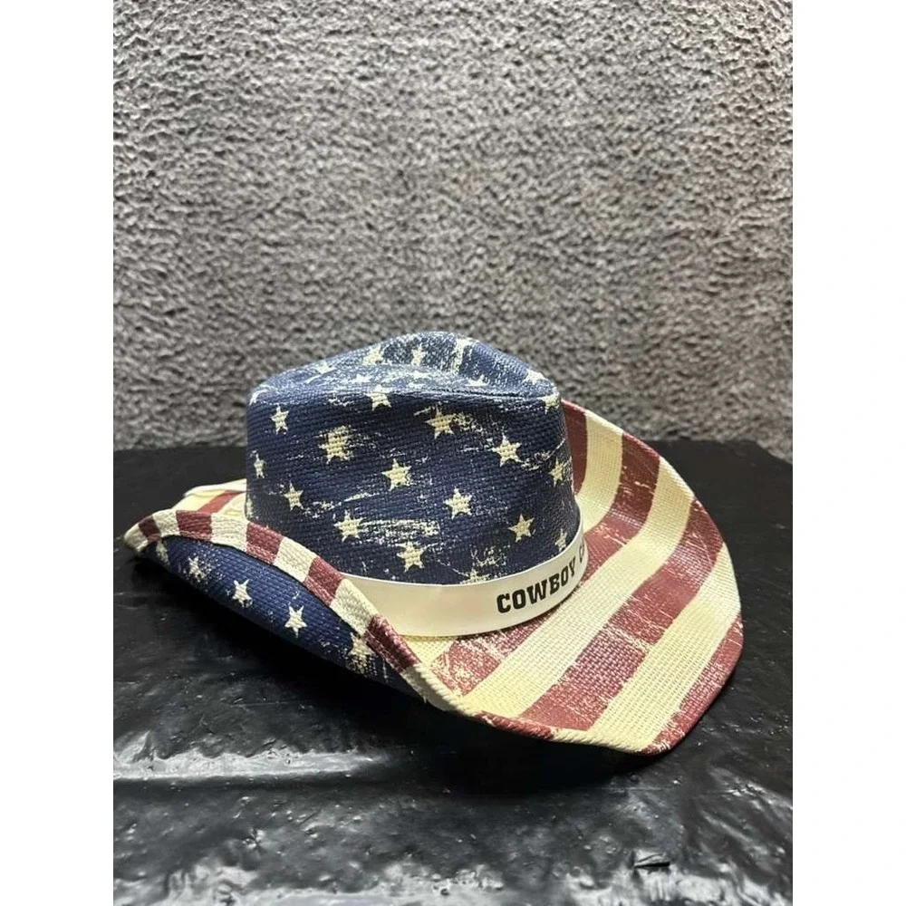 Official  Beyonce‎ 2025 Cowboy Carter Tour 100% Paper American Flag Cowboy Hat
